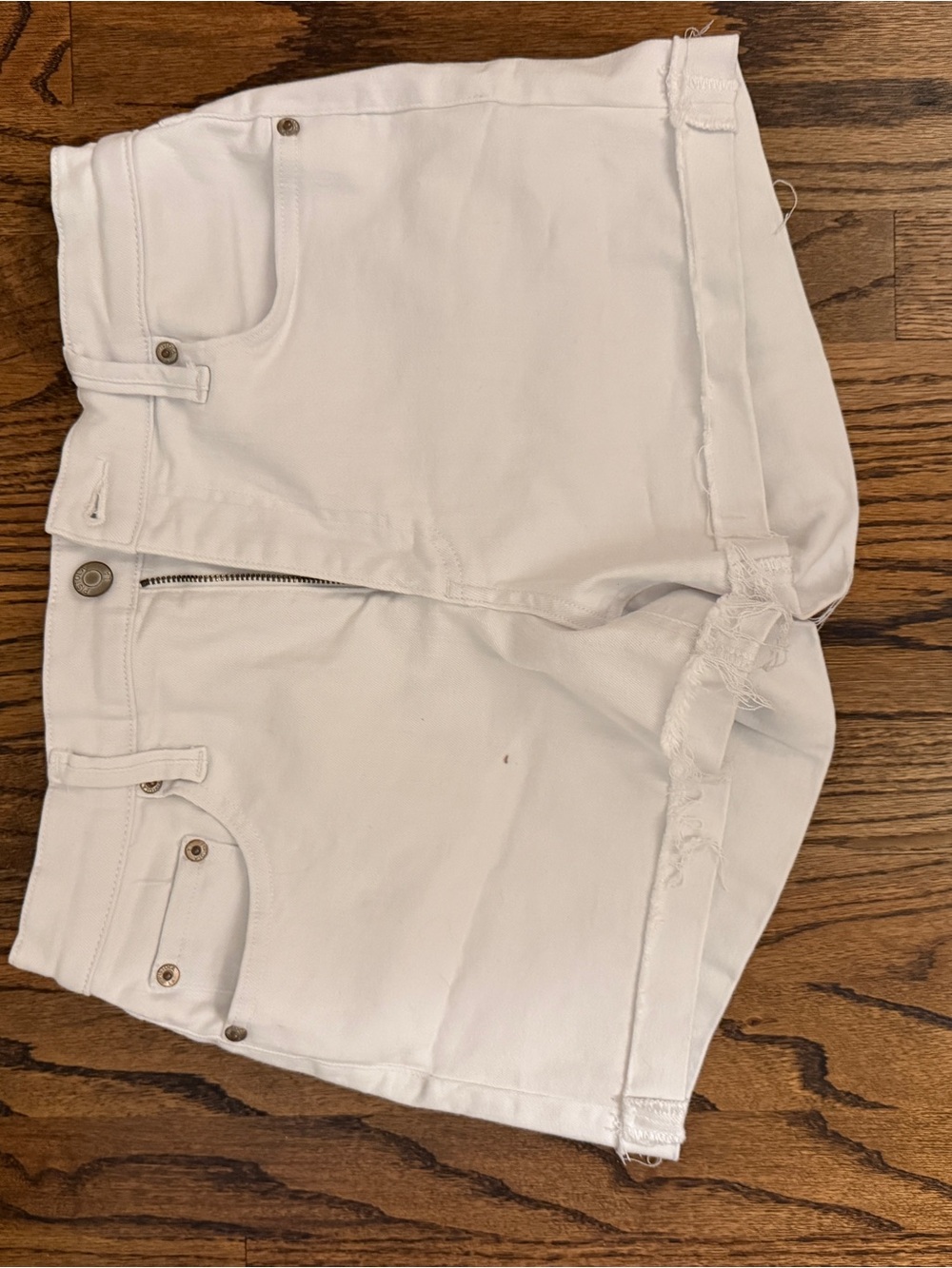 White Pistola Jean Shorts